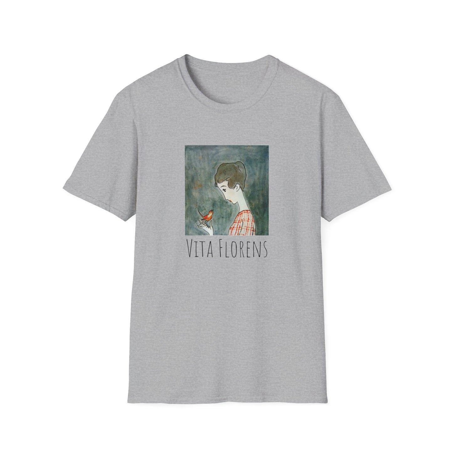 Unisex Softstyle T-Shirt - A Red Bird