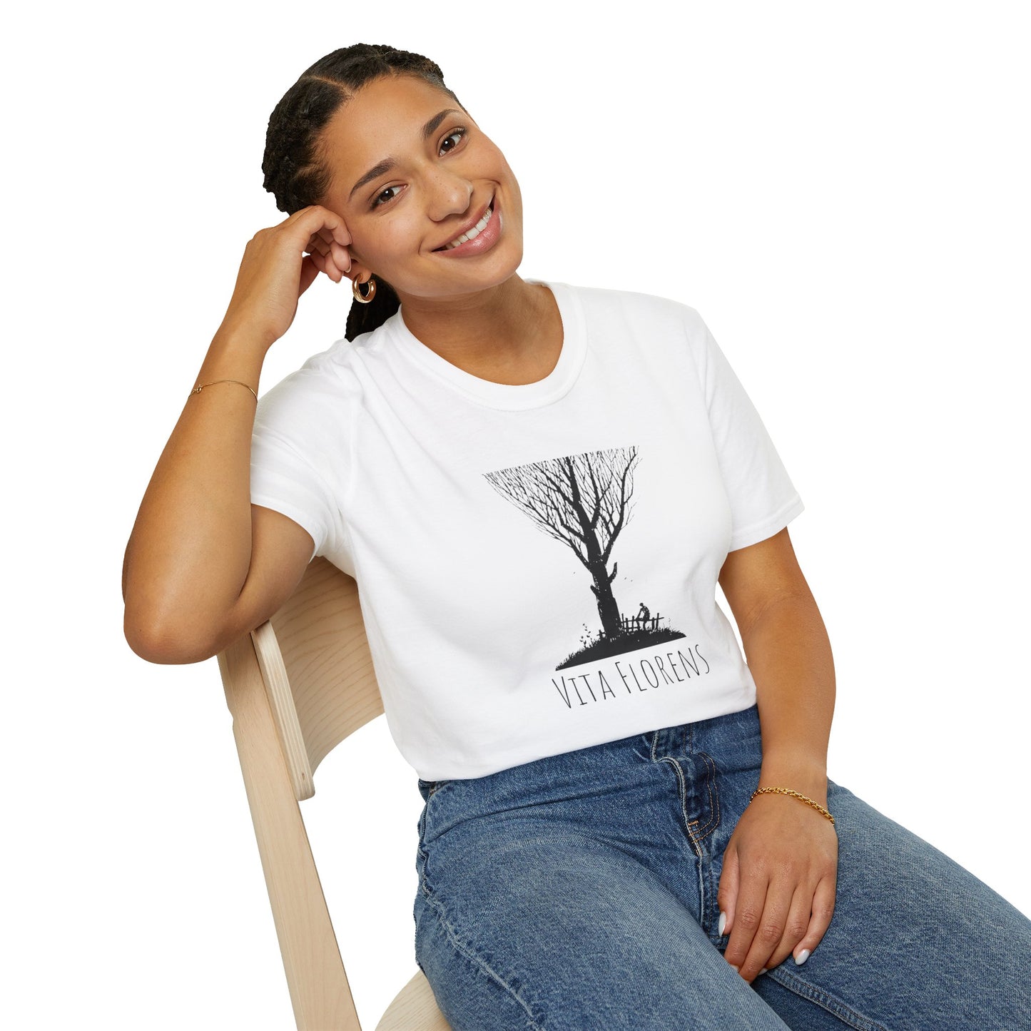 Unisex Softstyle T-Shirt - Tree and Man