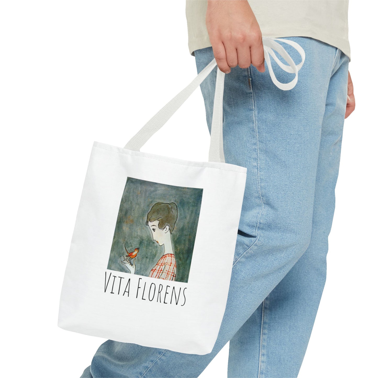 Tote Bag (AOP) - A Red Bird