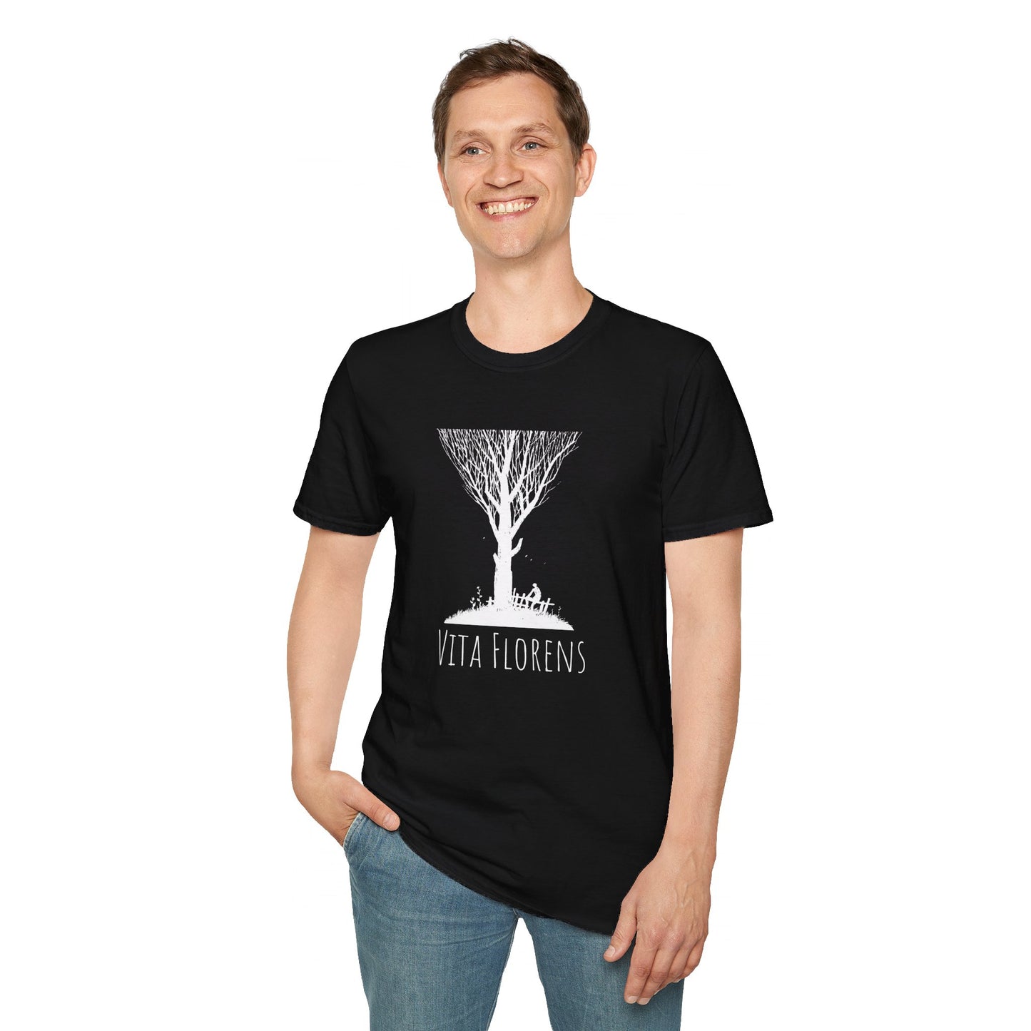 Unisex Softstyle T-Shirt - Tree and Man