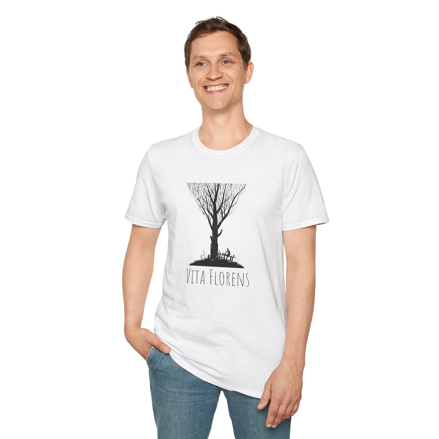 Unisex Softstyle T-Shirt - Tree and Man