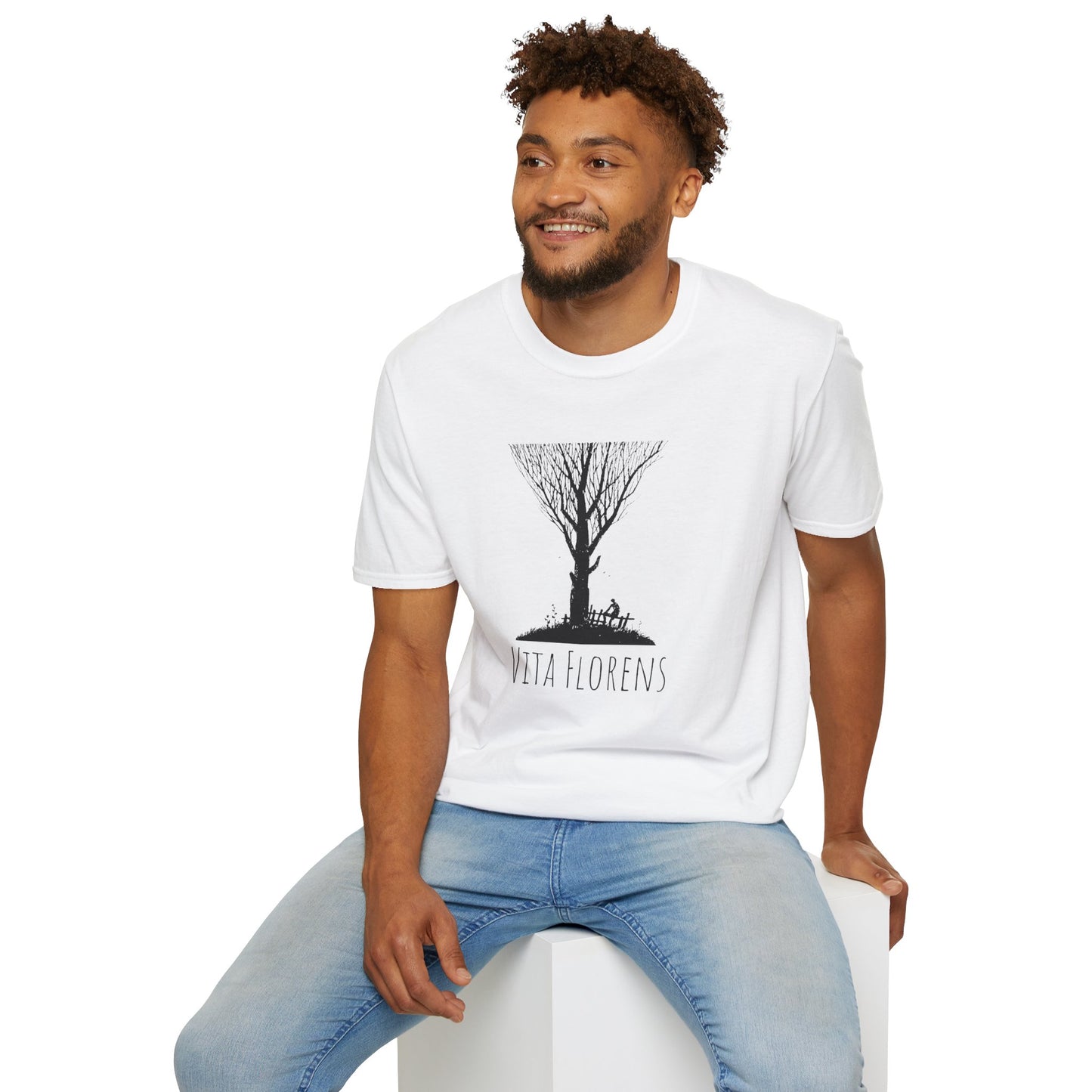 Unisex Softstyle T-Shirt - Tree and Man