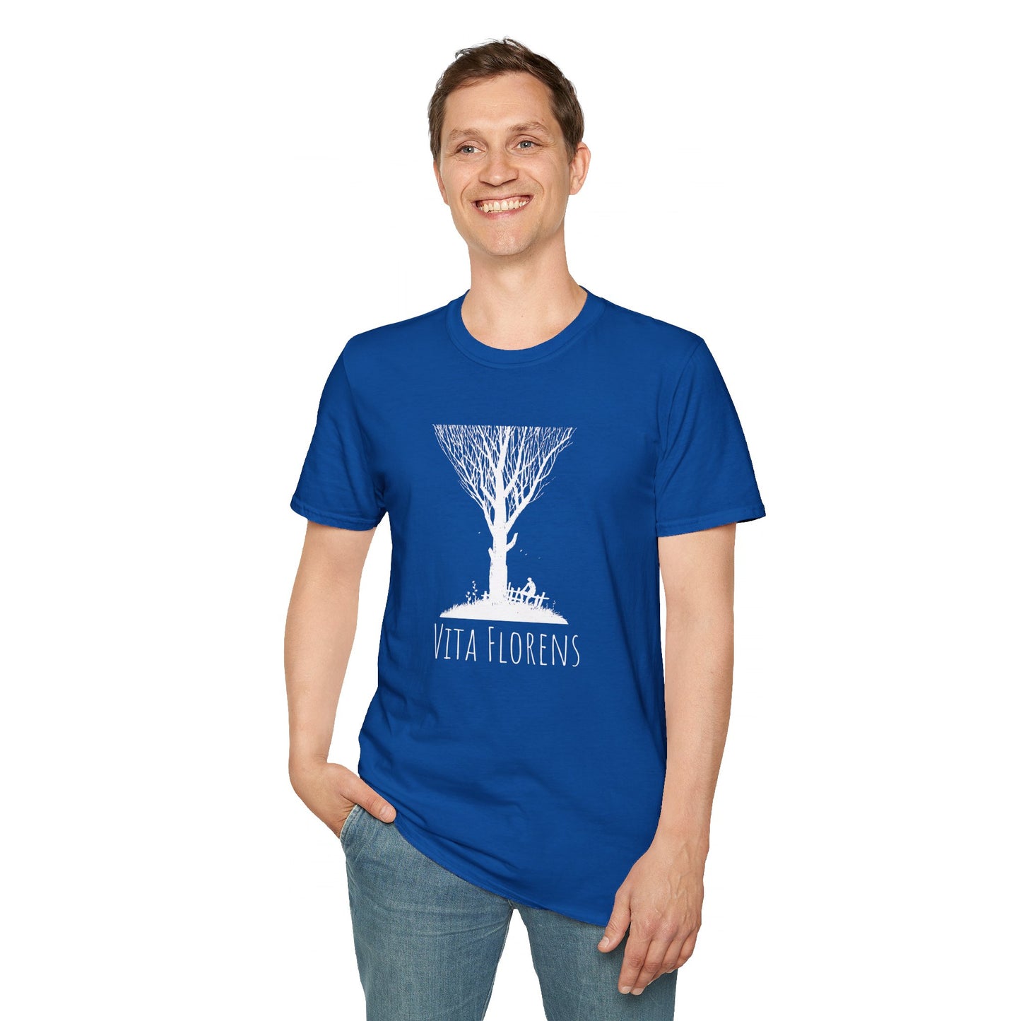 Unisex Softstyle T-Shirt - Tree and Man