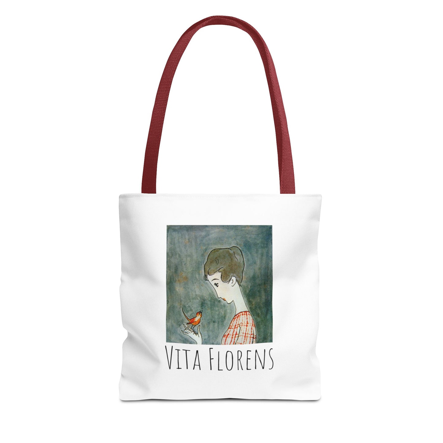 Tote Bag (AOP) - A Red Bird