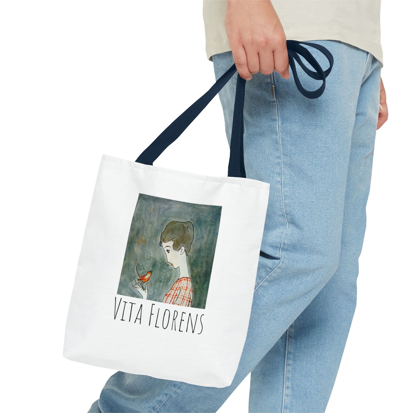 Tote Bag (AOP) - A Red Bird