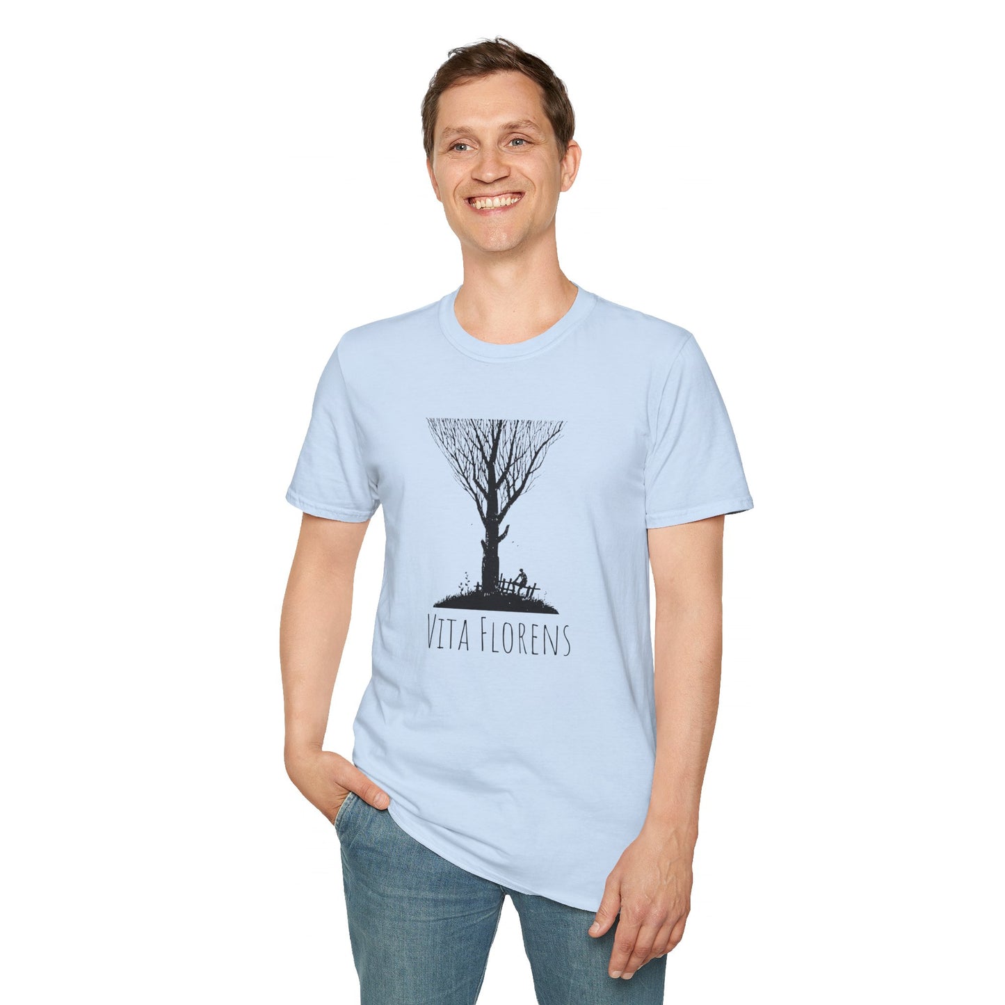 Unisex Softstyle T-Shirt - Tree and Man