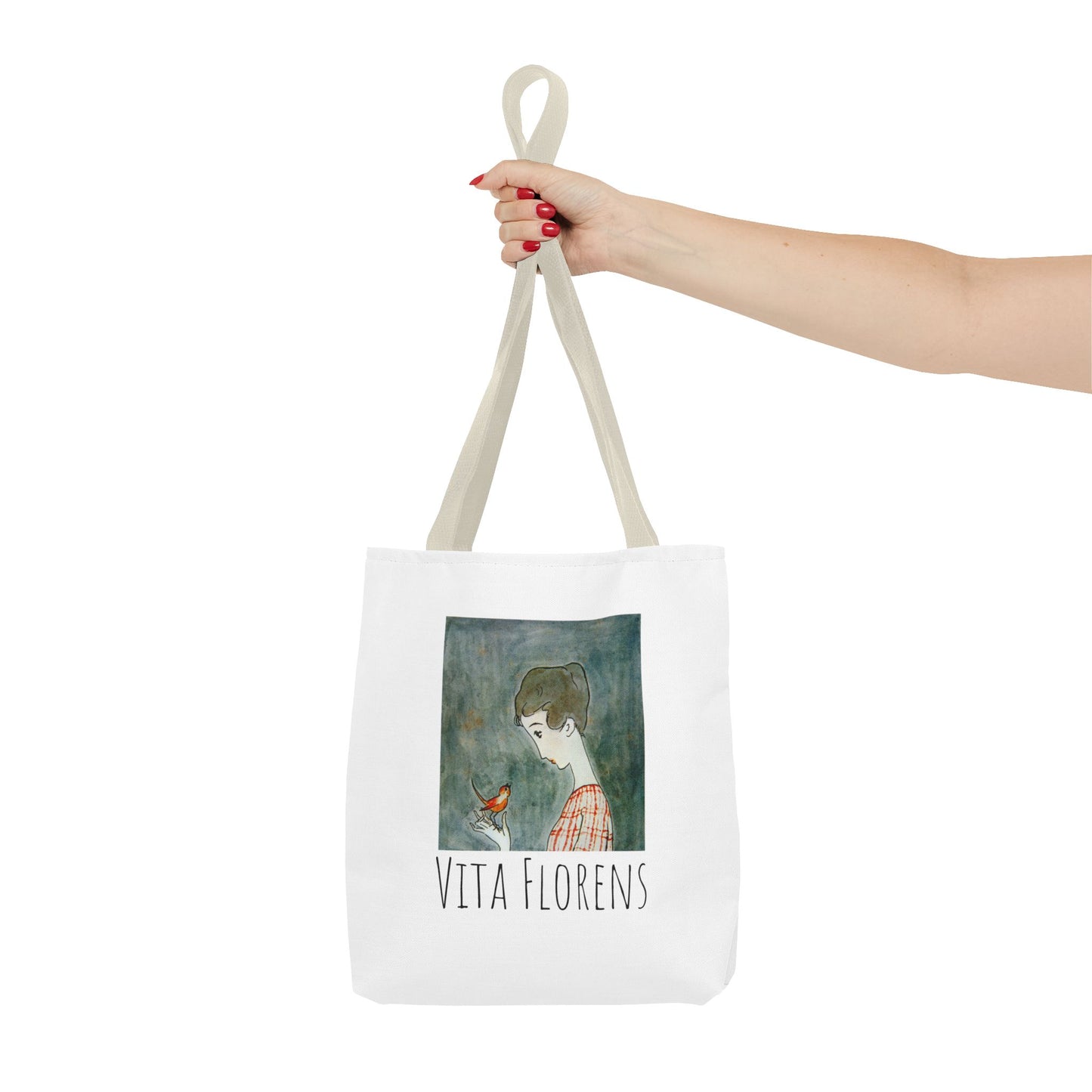 Tote Bag (AOP) - A Red Bird