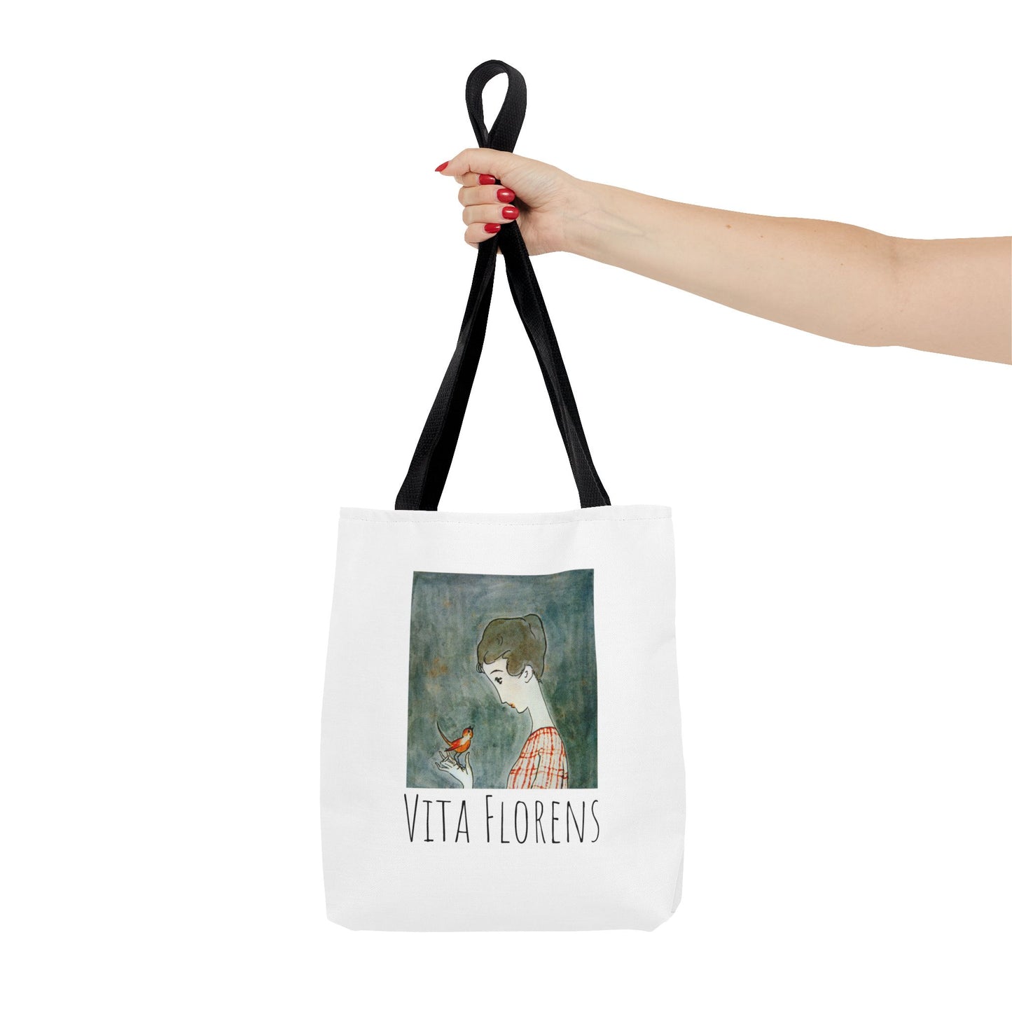 Tote Bag (AOP) - A Red Bird