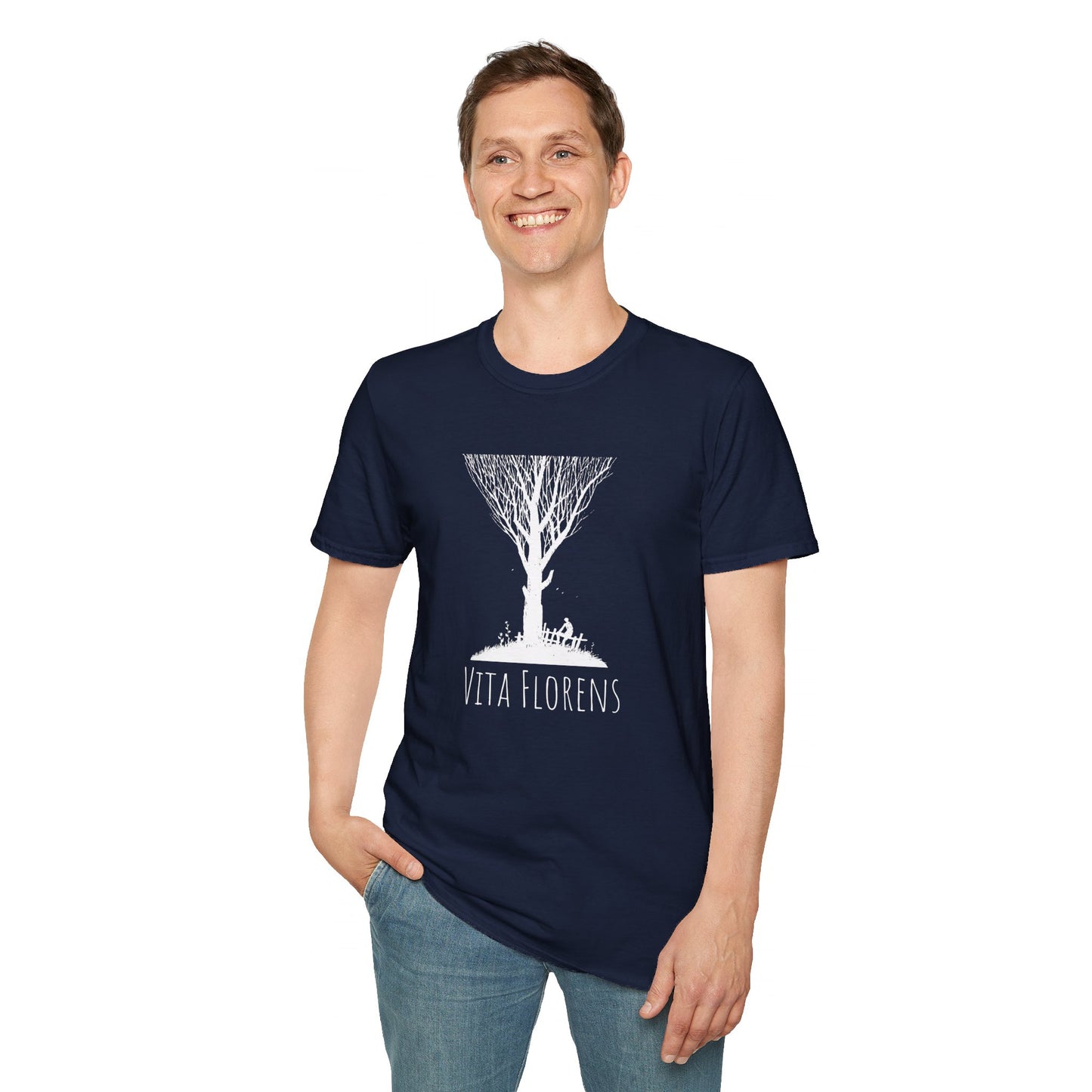 Unisex Softstyle T-Shirt - Tree and Man