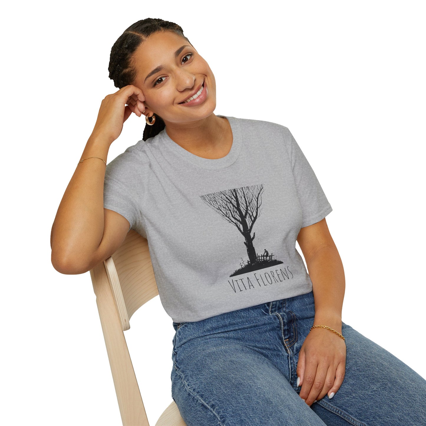 Unisex Softstyle T-Shirt - Tree and Man