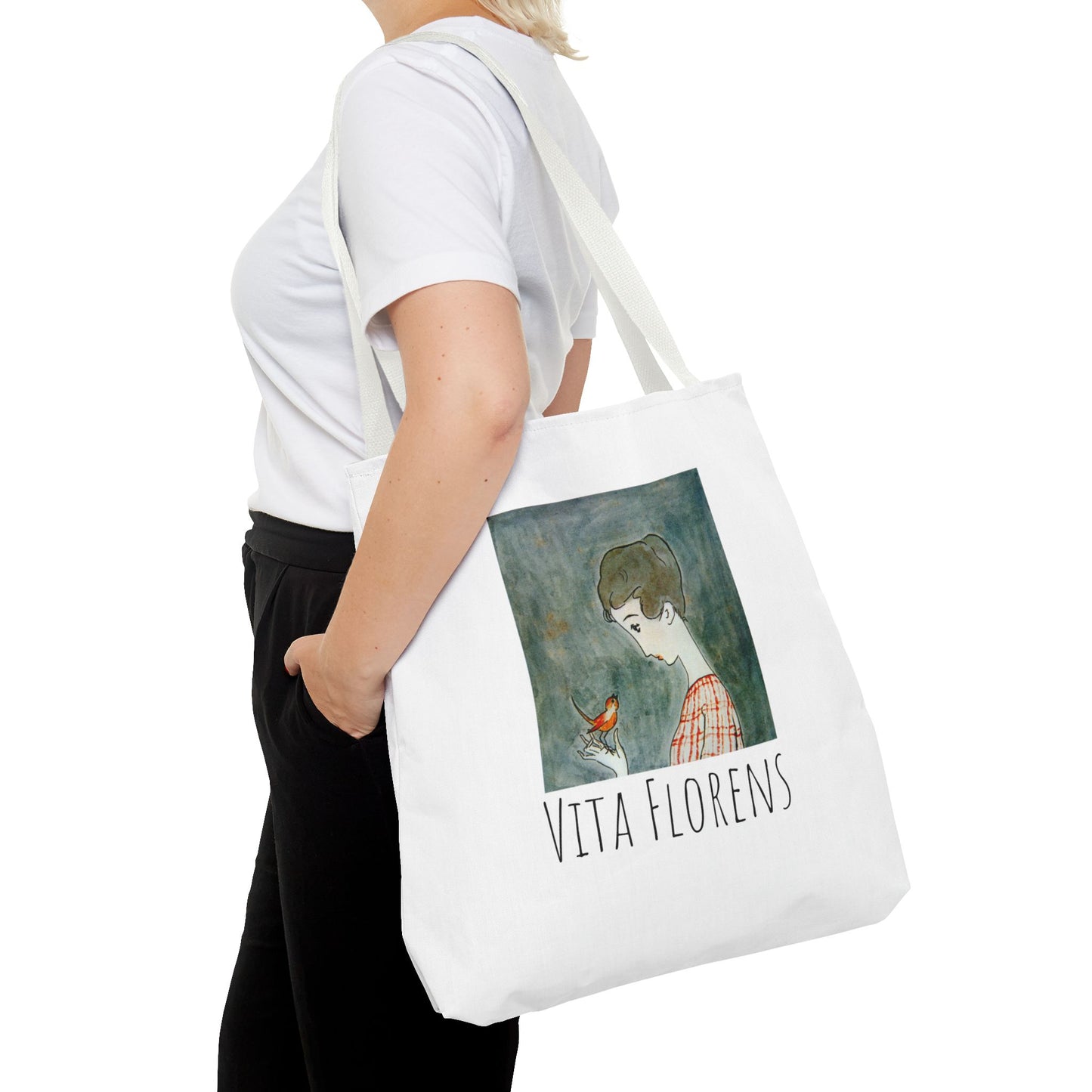 Tote Bag (AOP) - A Red Bird