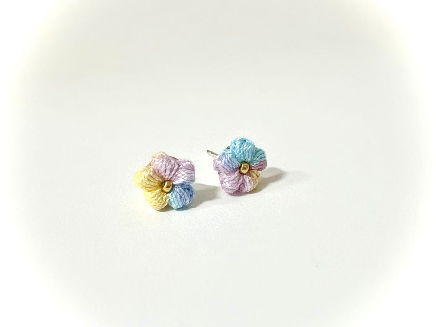 Puff Flower Earrings