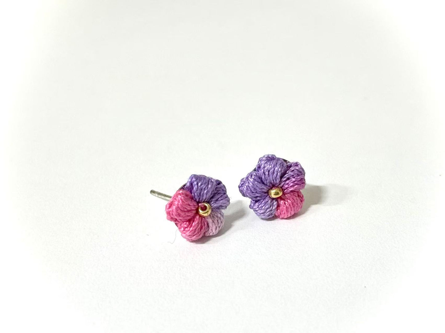 Puff Flower Earrings