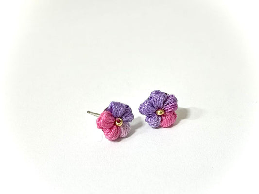 Puff Flower Earrings
