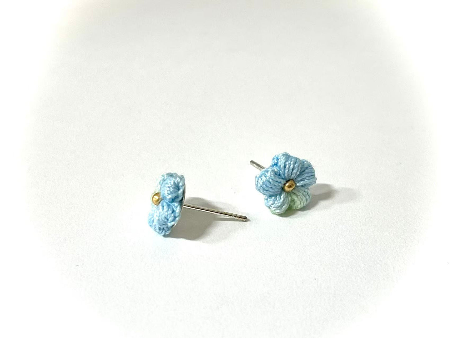 Puff Flower Earrings